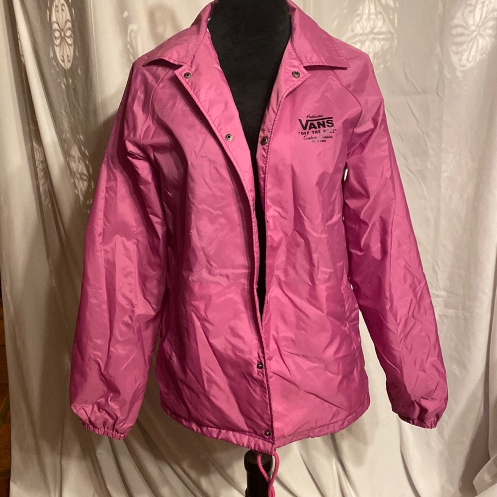 Pink/purple vans wind breaker